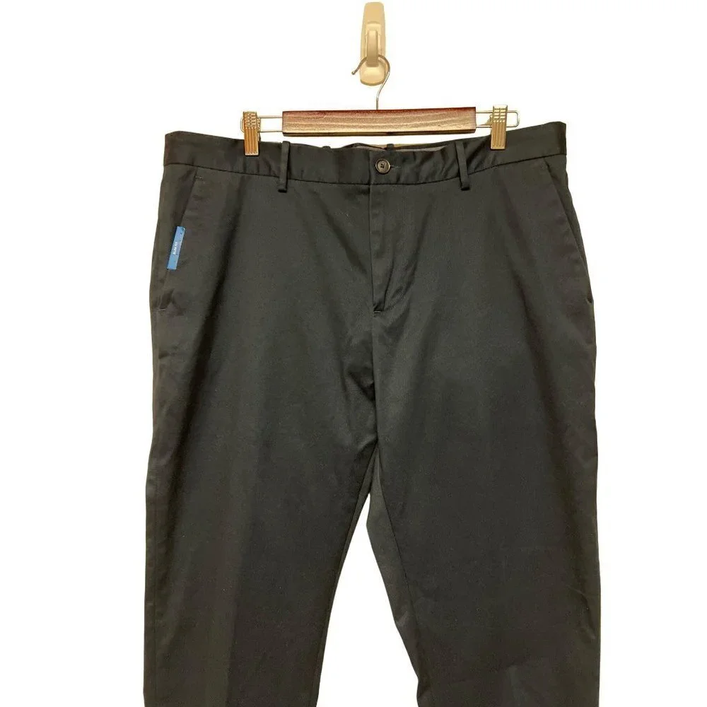 Perry Ellis Resist Spill Chino Slim Stretch Blue Men's Dress Pants Size 38